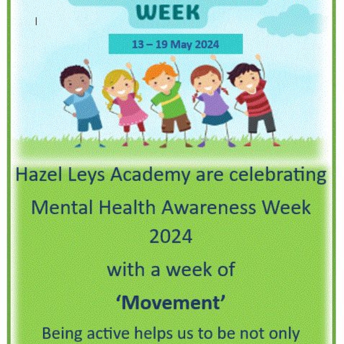 Hazel Leys Academy - Children's Mental Health Awareness Week at Hazel ...